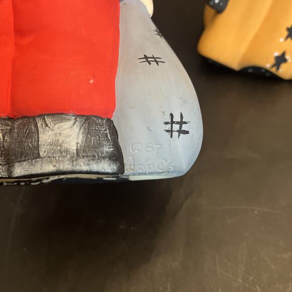 Ceramic Mold Witch & Devil Trick or Treat Halloween Hobbyist | VTG ‘87 | ~ 11” - Picture 13 of 14